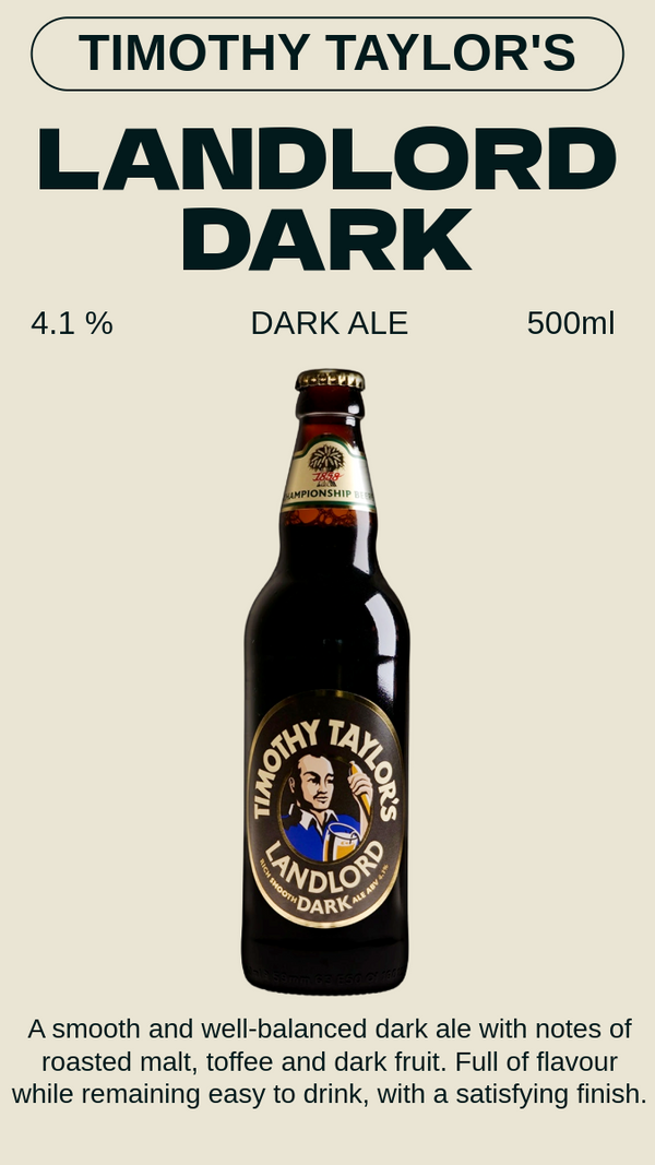 Timothy Taylor's - Landlord Dark ランドロード ダーク Dark Ale 4.1%