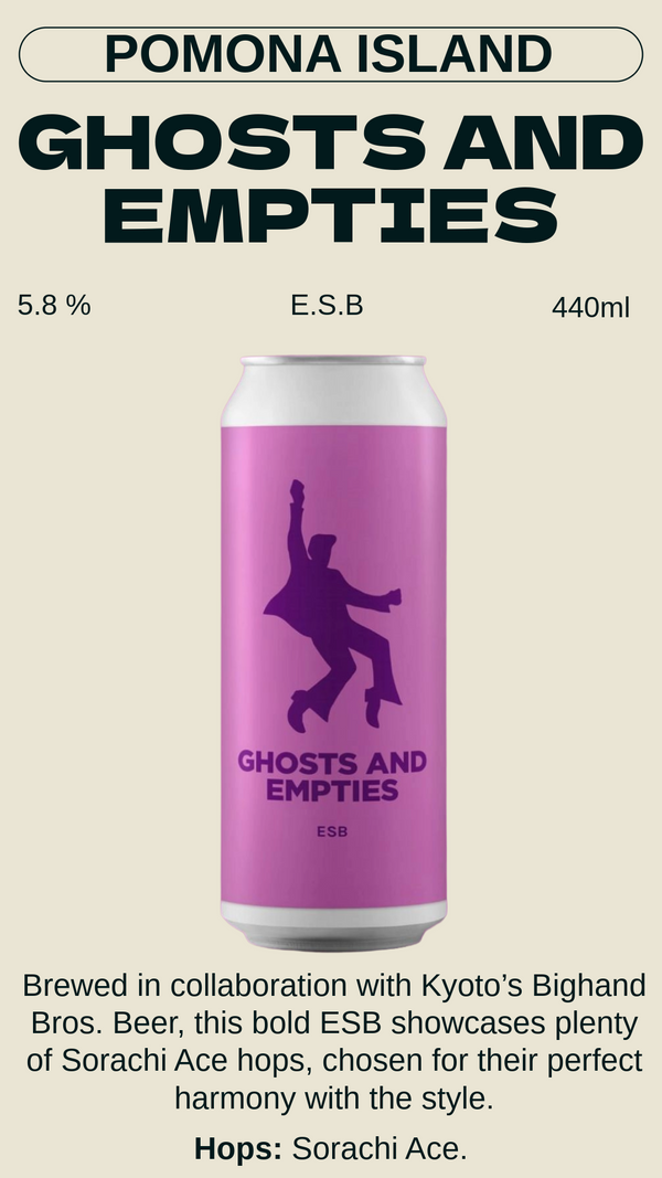 Pomona Island - Ghosts And Empties ゴースツ・アンド・エンプティーズ - ESB 5.8% - BBF 2027-01-22