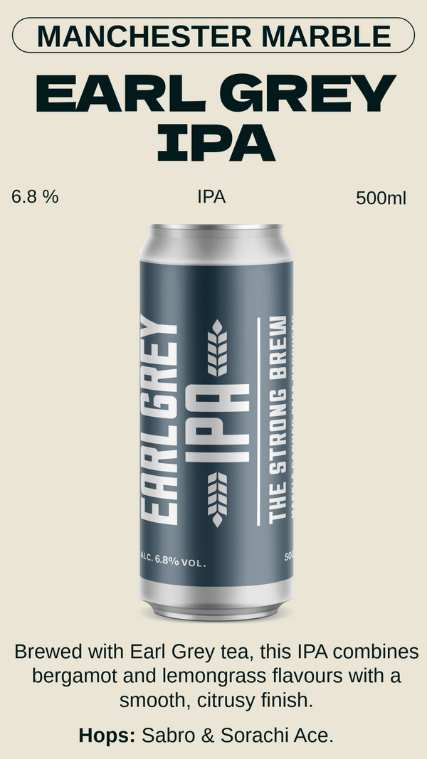 Manchester Marble - Earl Grey IPA アールグレイ IPA - IPA 6.8% BBF 2027-03-31