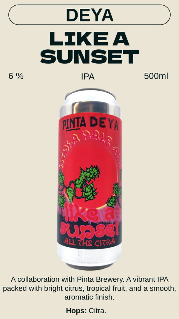 DEYA - Like a Sunset ライクアサンセット - IPA 6%
