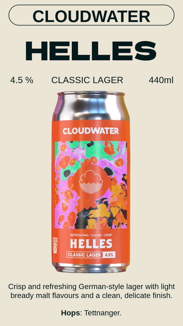 Cloudwater - Helles ヘレス - Classic Lager 4.5%